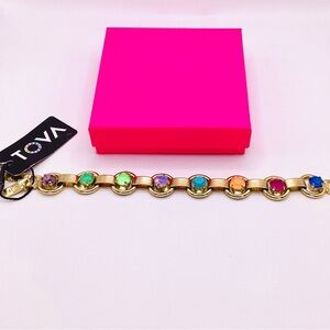Tova Link Bracelet in Pop Austrian crystal